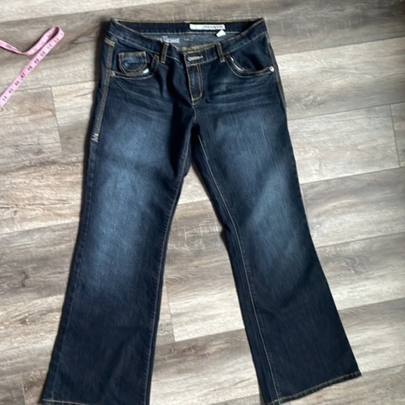 DKNY jeans blue denim boot cut baddie Times Square jean size 10 - Picture 4 of 10